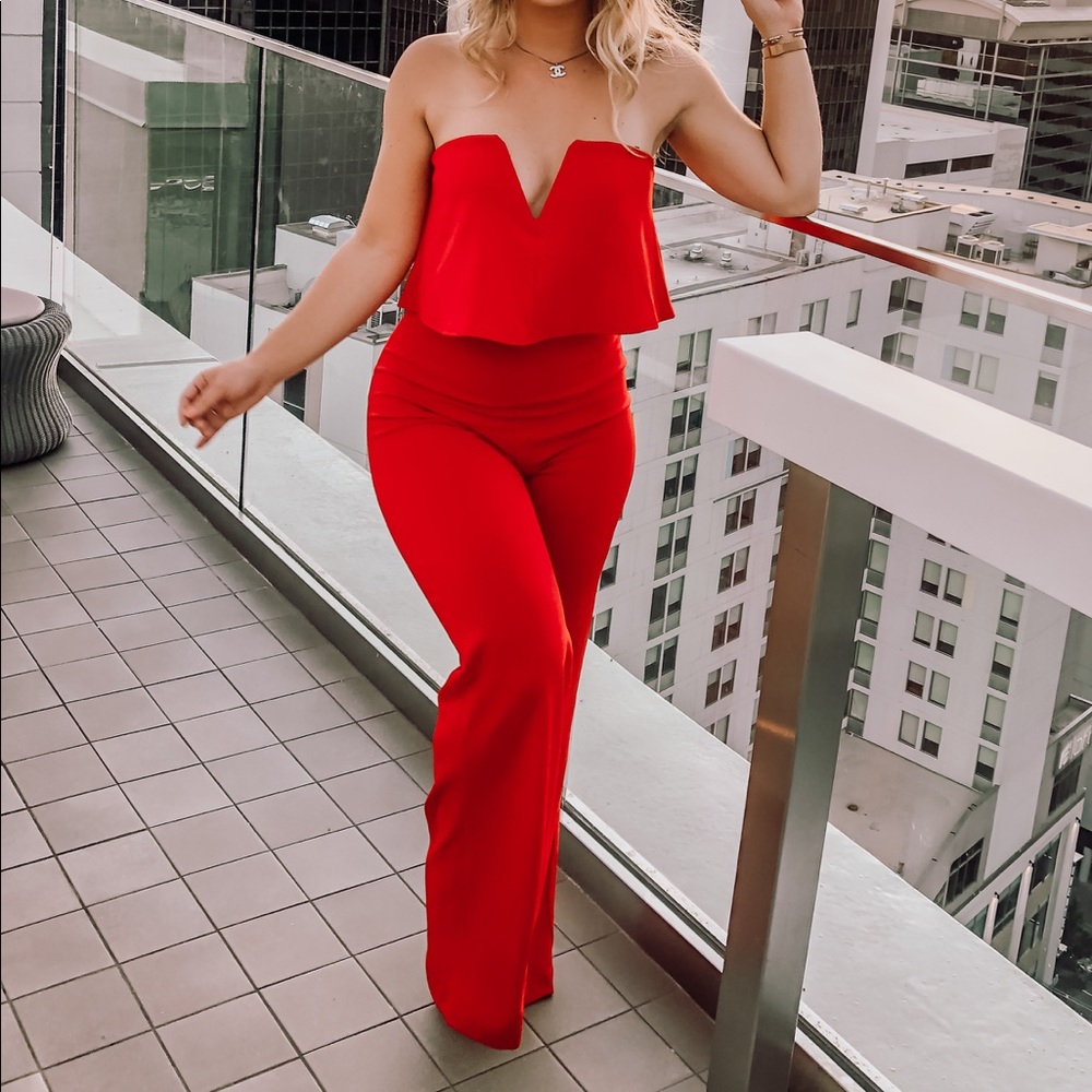 Lulus Red Jumpsuit
